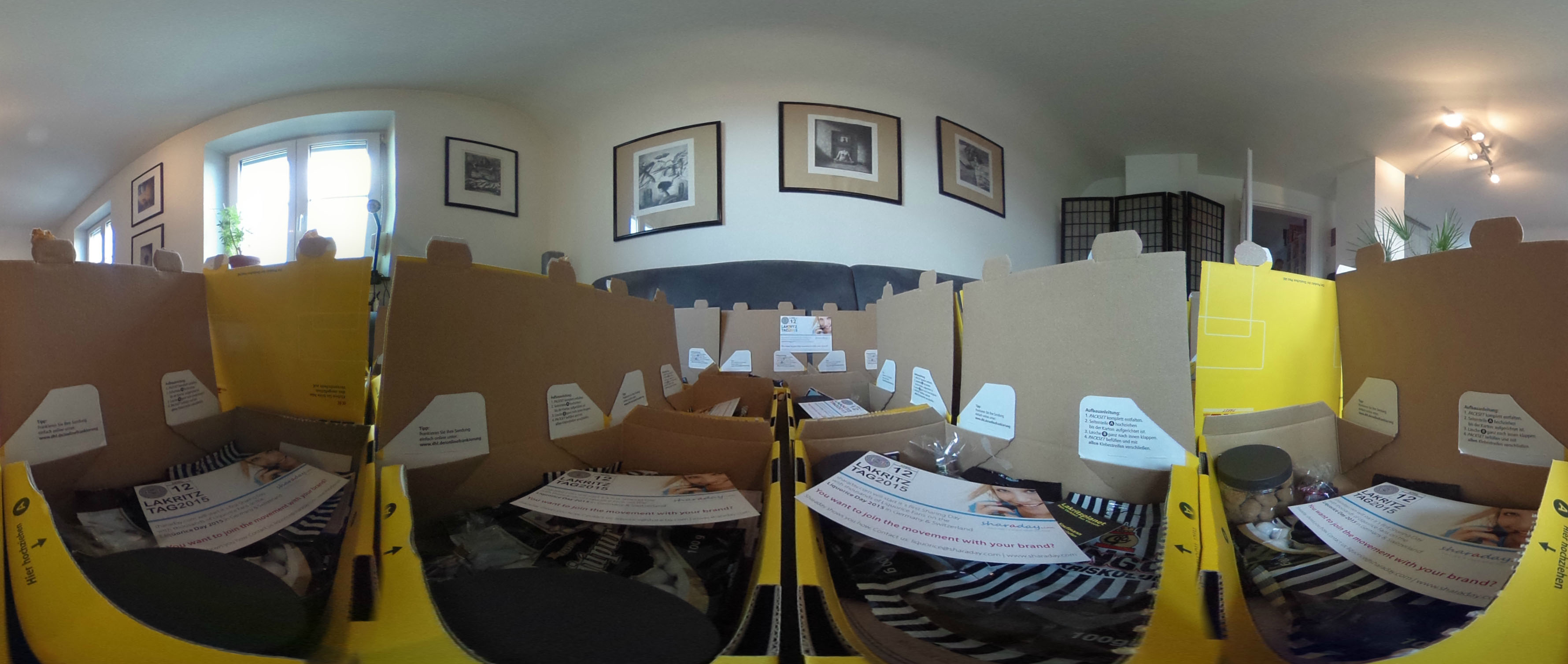 Lakritztag-Boxen in 360°
